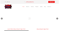 Desktop Screenshot of dawnssigntechinc.net