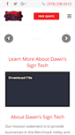 Mobile Screenshot of dawnssigntechinc.net