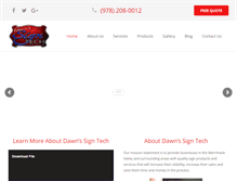 Tablet Screenshot of dawnssigntechinc.net